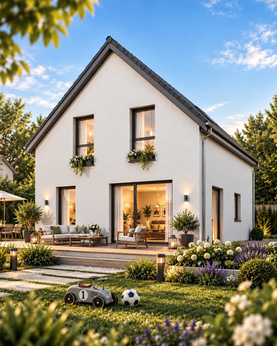 Hausansicht Gartenseite