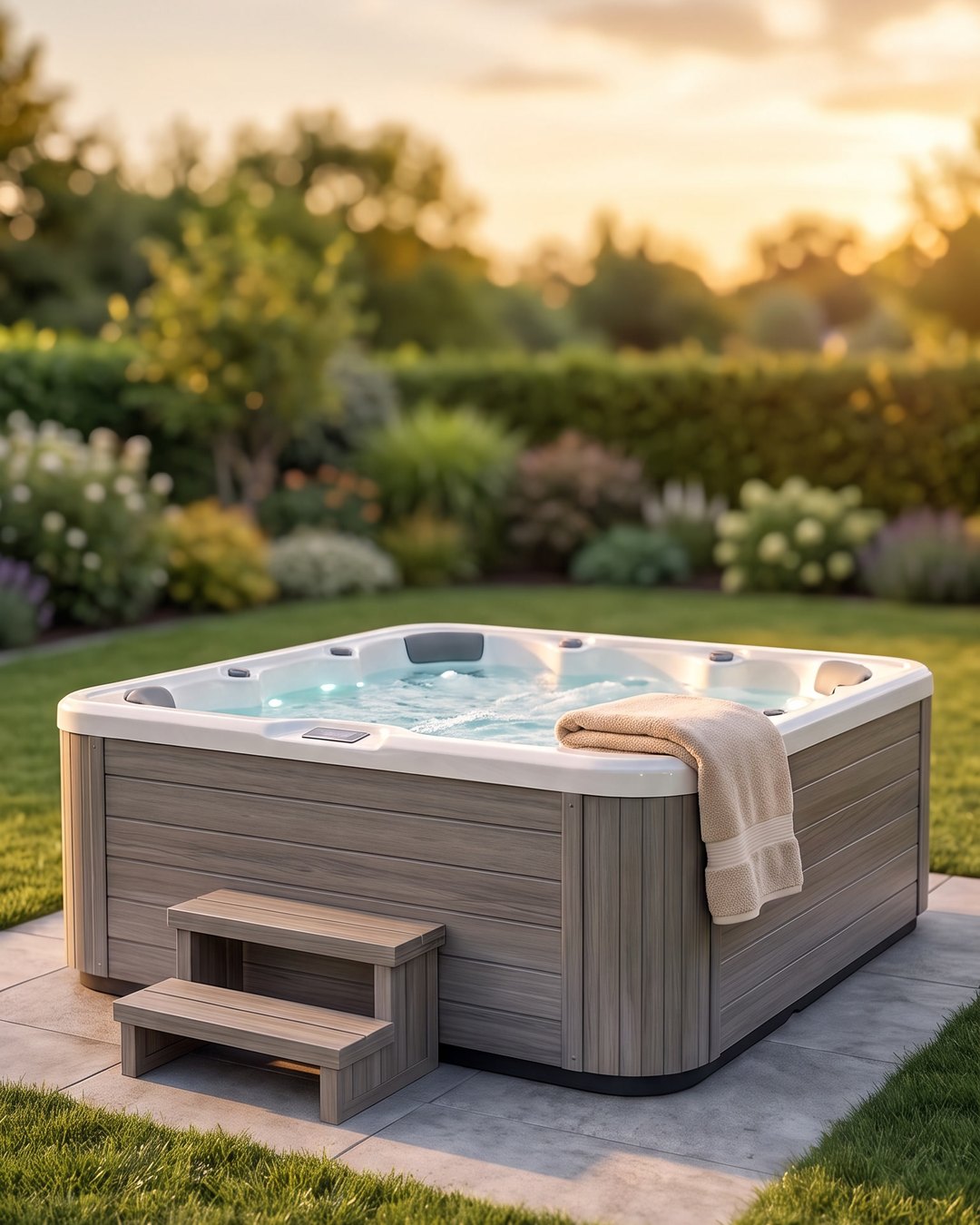 Whirlpool für 4 Personen – im Preis eingerechnet