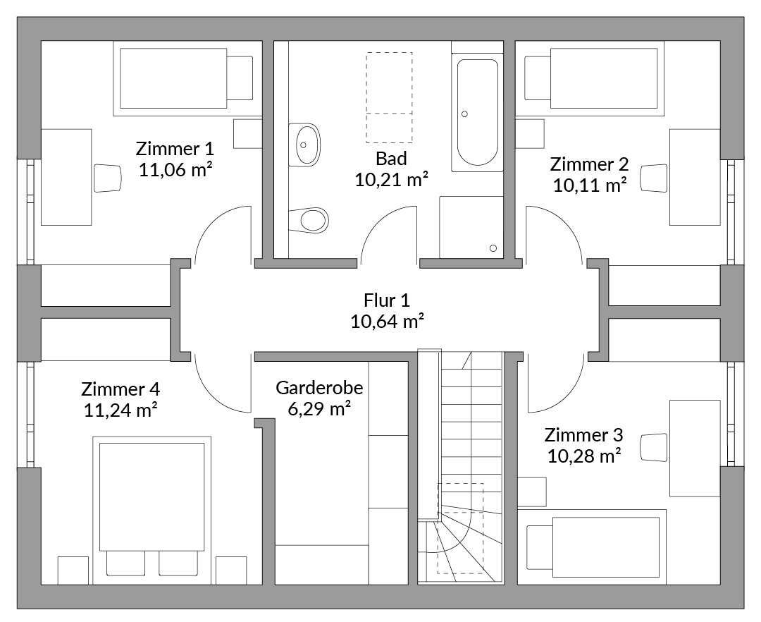 Grundriss Dachgeschoss