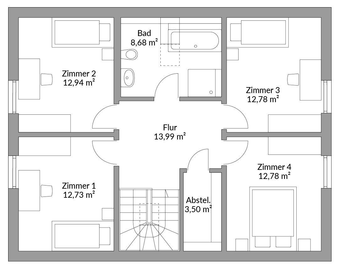 Grundriss Dachgeschoss